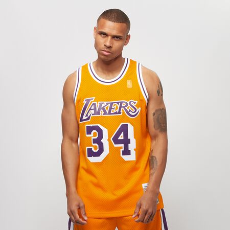 Mitchell & Ness Los Angeles Lakers '1996 Shaquille O'Neal' NBA Legacy  Jersey (Light Gold) SMJYGS18177-LALLTGD96SON