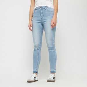 Ladies Skinny High Waist Open Hem Jeans